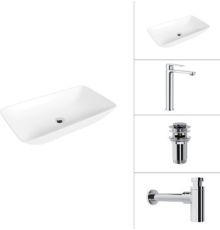 Умывальник Lauter 21886 + Moon 21СK81691C + сифон 21635CH + дон.клапан 21190CH хром