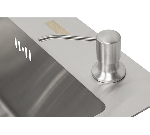 Кухонная мойка ARFEKA Eco AR мойка 500*500, коландер G, дозатор Satin