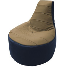 Кресло-мешок Flagman Трон Т1.3-13 бежевый/синий