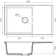 Кухонная мойка GranFest GF-Urban-678L белый