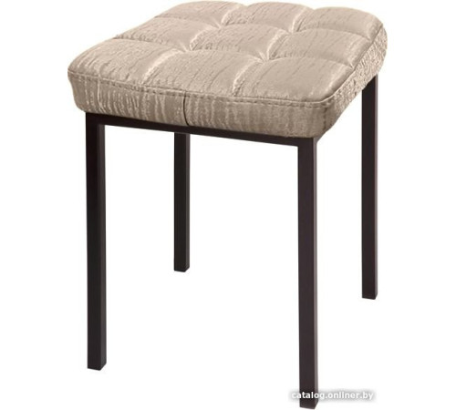 Табурет Древпром Пуф ДП3-08 черный матовый/Bengal бежевый