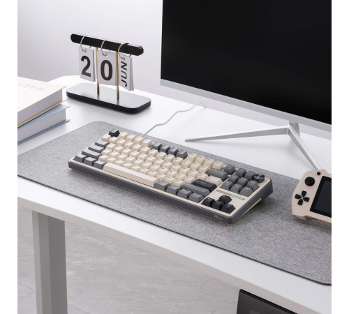 Клавиатура Royal Kludge R87 Pro RGB Half Grey RK Cream