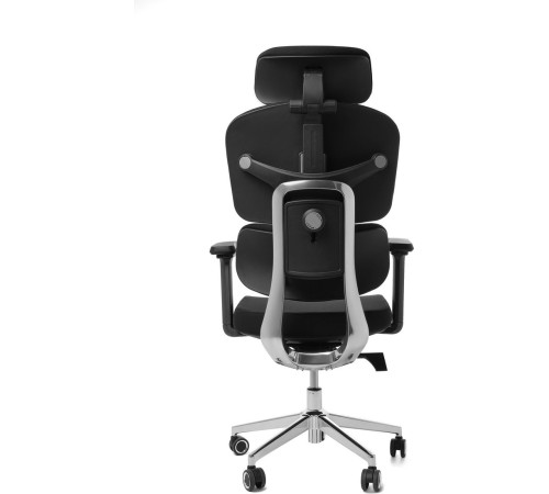 Игровое геймерское кресло Jiqiao R6001-ПЧ черный/черный