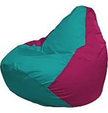 Кресло-мешок Flagman Груша Медиум Г1.1-284 бирюзовый/фуксия