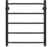 Полотенцесушитель Granula Трапеция 50х60 5 перекладин нижнее подключение, черный матовый