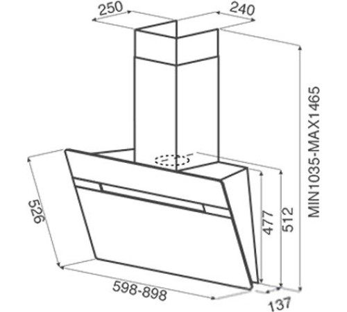 Кухонная вытяжка Jetair Viki BL 60 A PRF0111475B