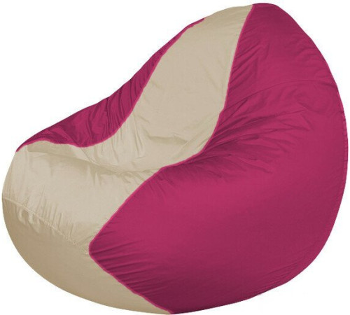 Кресло-мешок Flagman Classic К2.1-123 фуксия/бежевый
