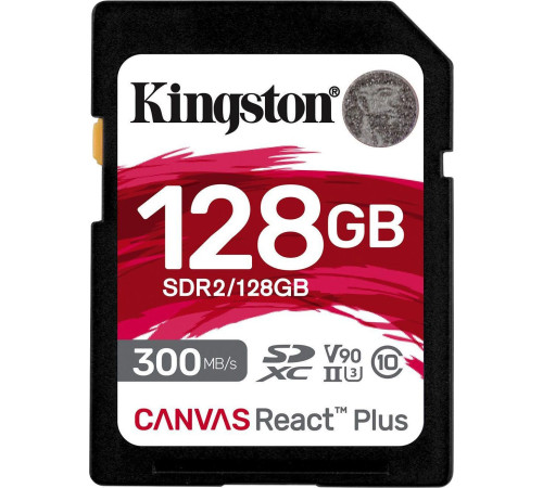 Карта памяти Kingston Canvas React Plus SDXC 128GB
