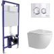 Унитаз подвесной Berges Wasserhaus Okus Rimless 043389 с сиденьем
