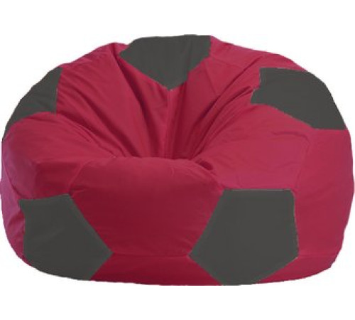 Кресло-мешок Flagman Мяч Стандарт М1.1-300 бордовый/темно-серый