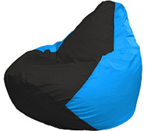 Кресло-мешок Flagman Груша Мега XXXL Г3.1-395 черный/голубой