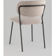 Стул Stool Group Кэрол без подлокотников FDC9003 DC2635-4A grey букле серый/черные ножки