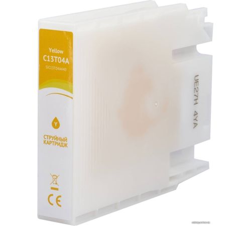 Картридж Sakura Printing SIC13T04A440 аналог Epson C13T04A Y