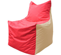 Кресло-мешок Flagman Фокс Ф2.1-174 красный/бежевый