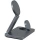 Беспроводное зарядное Magssory Yoga 3 в 1 Charging Station для Apple Qi2 WCH016m темно-серый