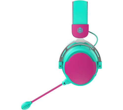 Наушники IO by Red Square Graphite 2 бирюзовый/розовый