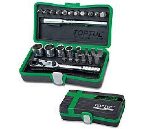 Набор отвертка с битами и головками Toptul GADW2701 27 предметов