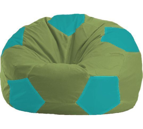 Кресло-мешок Flagman Мяч Стандарт М1.1-230 оливковый/бирюзовый