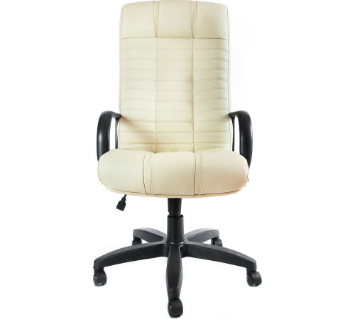 Офисное кресло Деловая обстановка Атлант Стандарт кожа люкс белый