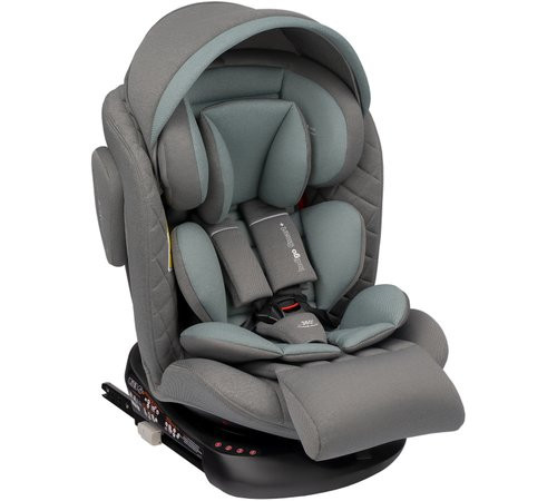 Детское автокресло Indigo Smart Plus Isofix серый/зеленый