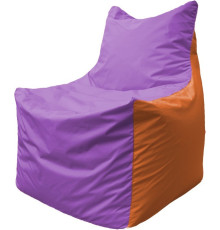 Кресло-мешок Flagman Фокс Ф2.1-110 сиреневый/оранжевый