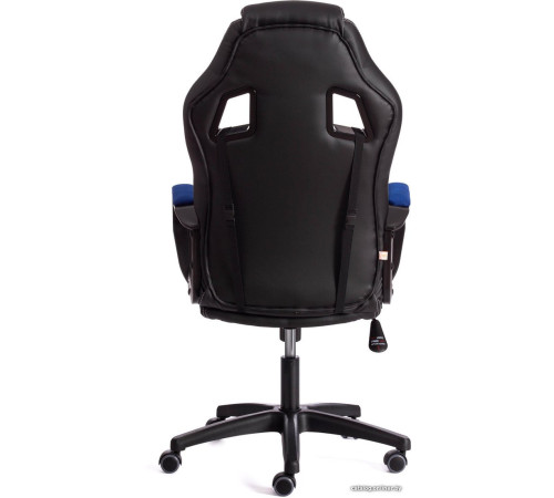 Игровое геймерское кресло TetChair Driver иск.кожа/ткань, черный/синий