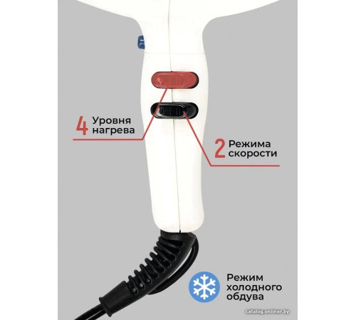 Фен ETI Micro Stratos 3600 белый