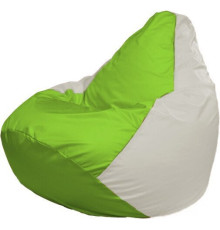 Кресло-мешок Flagman Груша Макси Г2.1-183 белый/салатовый