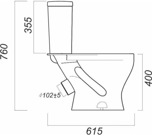 Унитаз Sanita Эталон Эконом ETLSACC01090113