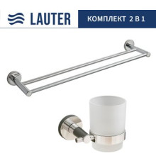Набор аксессуаров для ванной Lauter 21SH72061 + 21SH70021 Chrome, 2 предмета