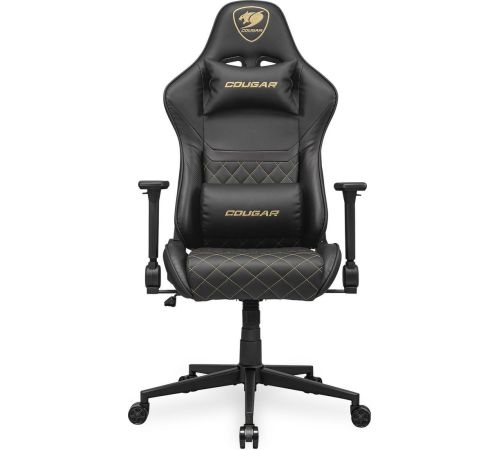 Игровое геймерское кресло Cougar Armor One V2 Gold черный/золотистый