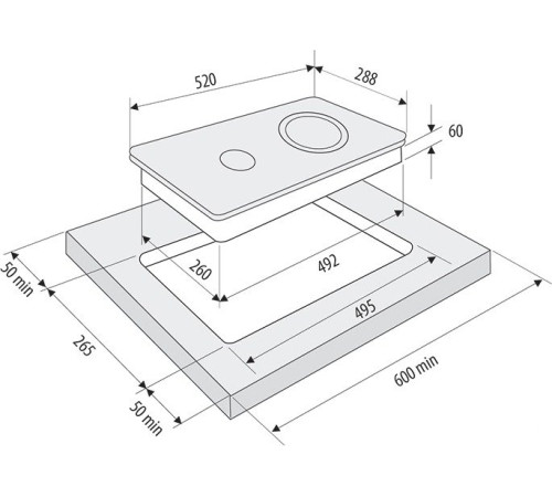 Варочная панель Krona Orsa 30 BL