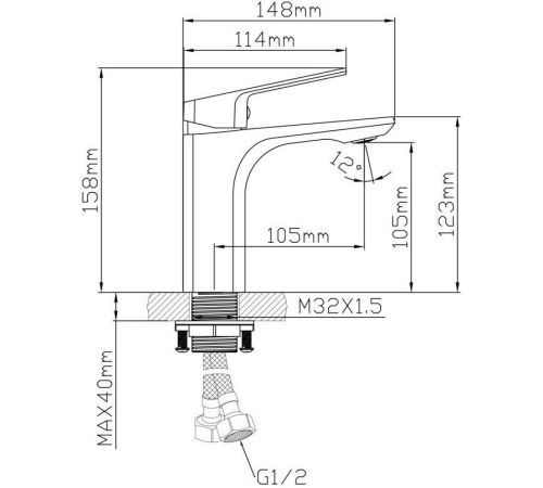 Смеситель AV Engineering AVWIN1-BL165-110