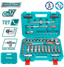 Универсальный набор инструментов Total THT121602 62 предмета