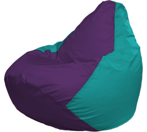 Кресло-мешок Flagman Груша Макси Г2.1-75 бирюзовый/фиолетовый