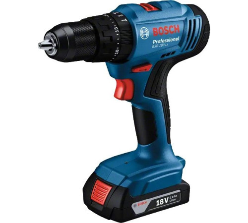 Ударная дрель-шуруповерт Bosch GSB 183-LI Professional 06019K9100 с 2-мя АКБ, кейс