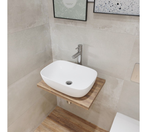 Умывальник Lauter 21493A + клапан 21190CH + сифон 21635CH хром