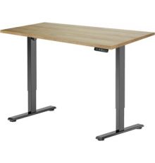 Стол с регулировкой высоты ErgoSmart Electric Desk Prime 1380х800х18 мм дуб натуральный/черный