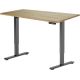 Стол с регулировкой высоты ErgoSmart Electric Desk Prime 1380х800х18 мм дуб натуральный/черный