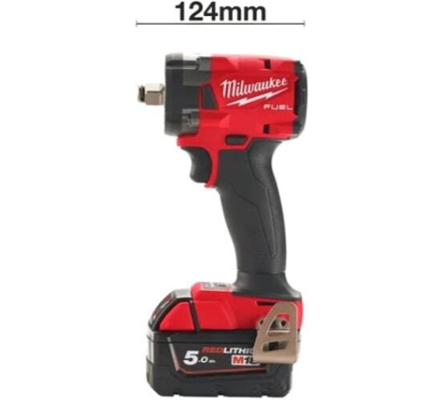 Гайковерт Milwaukee M18 FIW2F12-502X 4933478444 с 2-мя АКБ, кейс