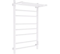 Полотенцесушитель Маргроид Ferrum Вид 10 СНШ с полкой 80/50 Белый матовый, скрытого монтажа, таймер справа
