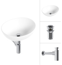 Умывальник Lauter 21652 + клапан 21190CH + сифон 21635CH хром