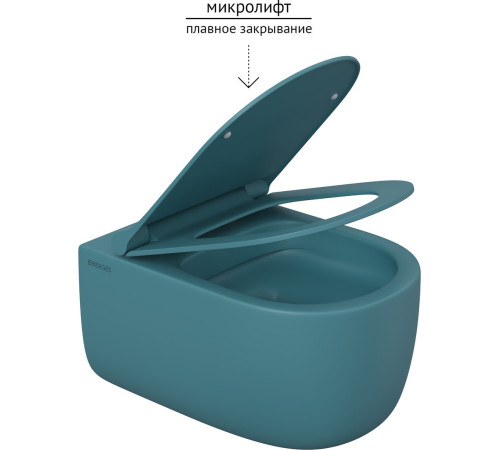 Унитаз подвесной Berges Wasserhaus Ego XL Rimless 082040