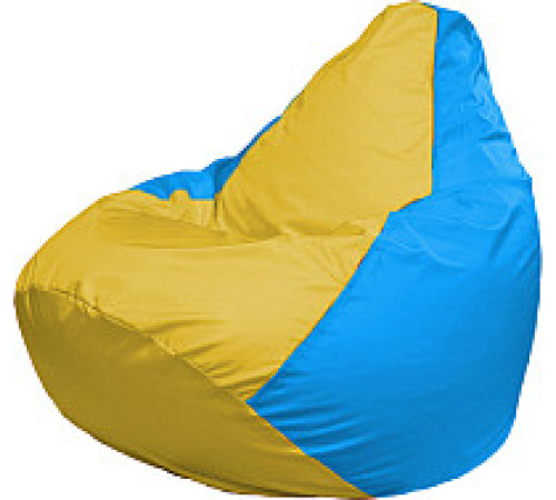Кресло-мешок Flagman Груша Супер Мега 4XL Г5.1-263 желтый/голубой