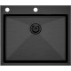 Кухонная мойка Paulmark Kroner-Edge 59 PM775951-GM вороненая сталь