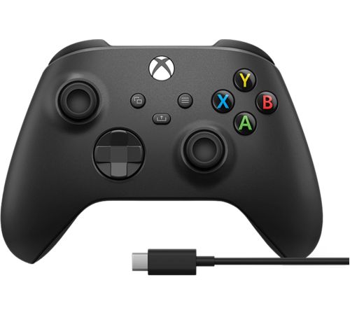 Геймпад Microsoft Xbox + USB-C кабель черный