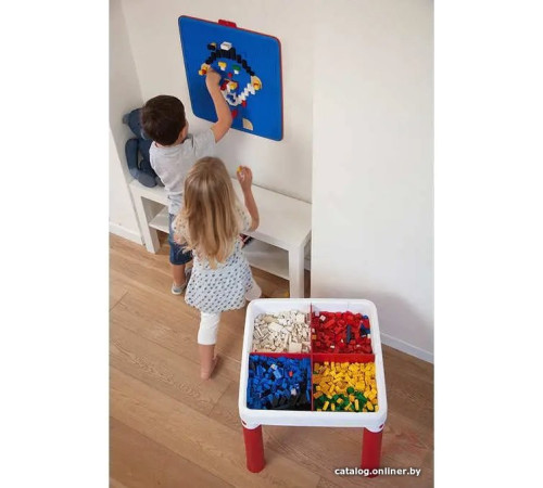 Игровой стол Keter Construction Play Table 227497 красный/синий