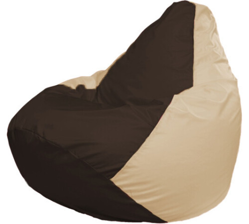Кресло-мешок Flagman Груша Макси Г2.1-326 бежевый/коричневый
