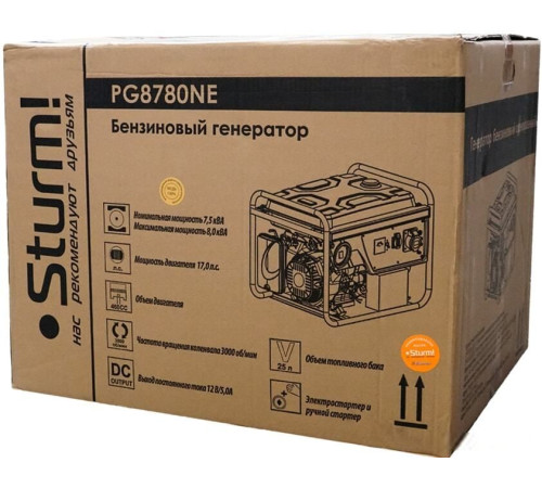 Бензиновый генератор Sturm PG8780NE