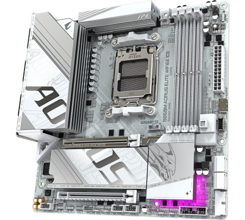 Материнская плата Gigabyte B850M Aorus Elite WiFi6E Ice rev. 1.1